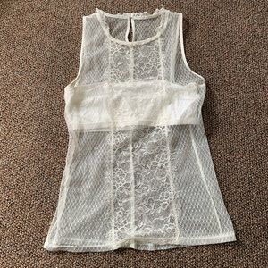 SOLD! 🎉 White Lace Top